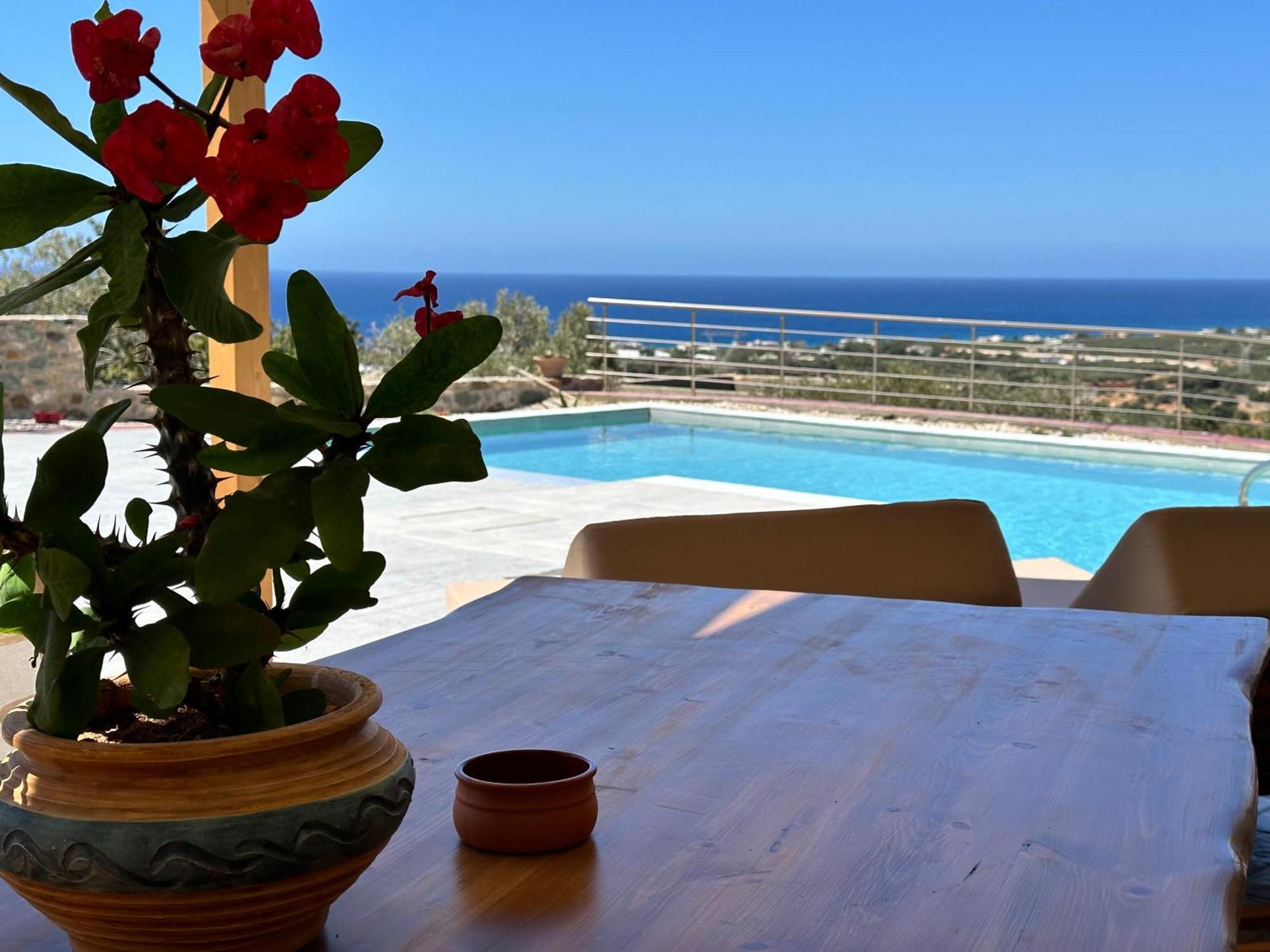 Mediterranean View Villa Makrýgialos Exteriör bild