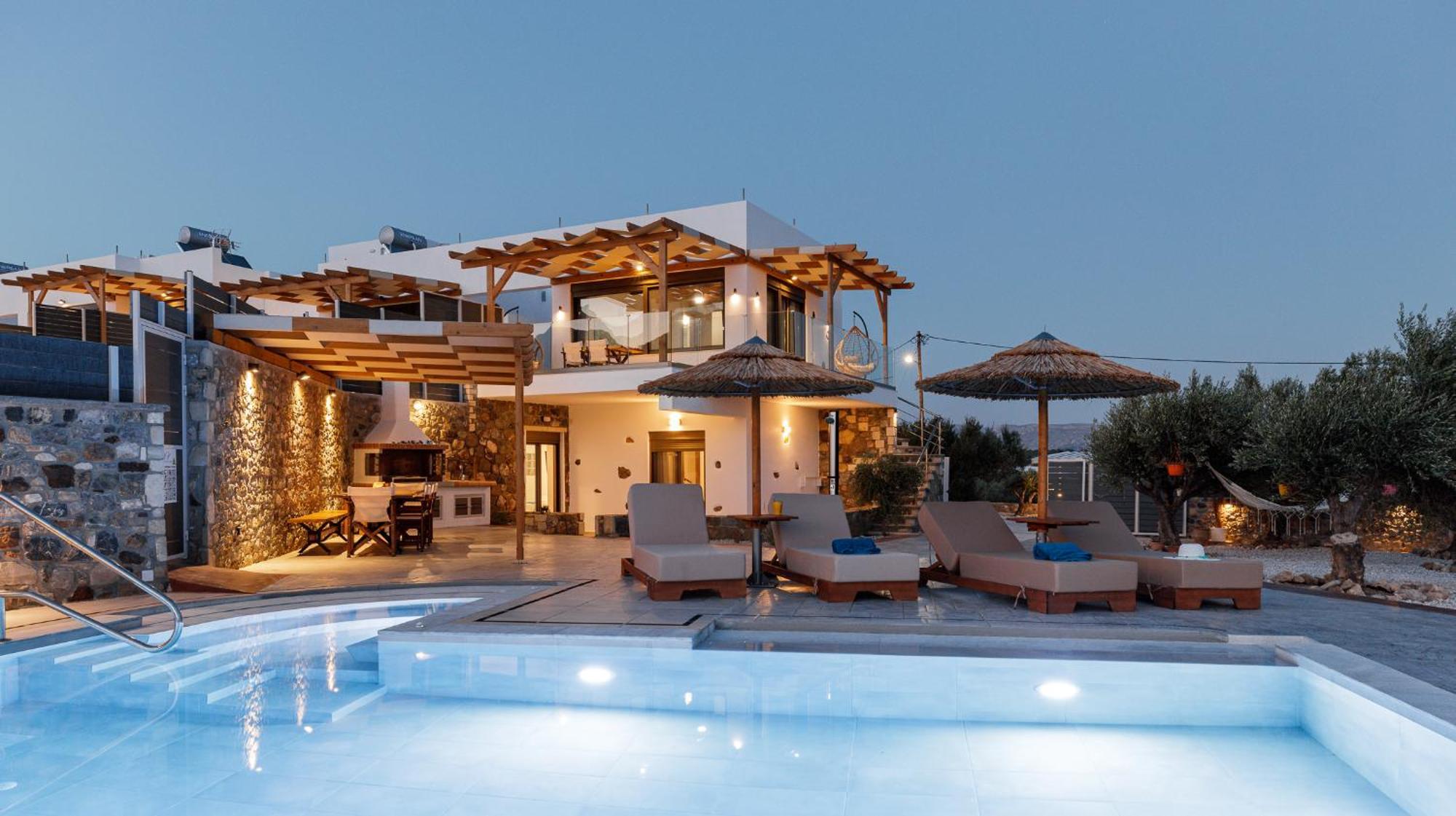 Mediterranean View Villa Makrýgialos Exteriör bild